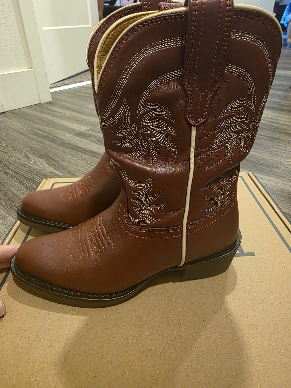 Tecovas Kids' Red Western Cowgirl Boots - Picture 4 of 7
